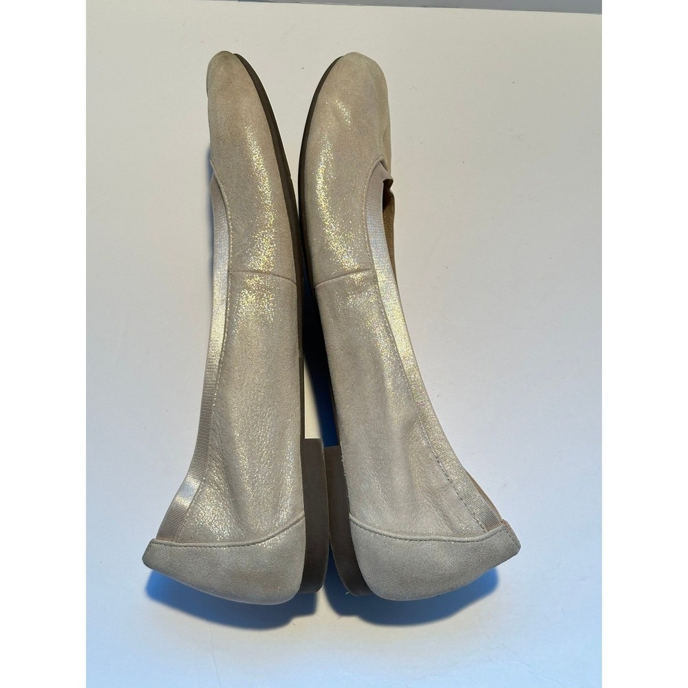 Vionic Metallic Champagne Ballet Flats 9 WIDE - Picture 7 of 7
